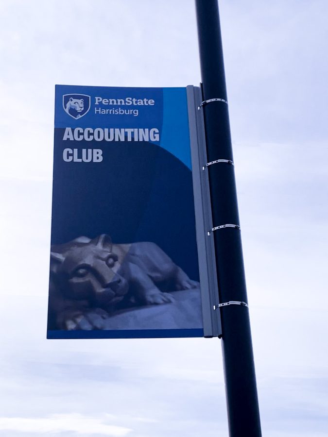 Accounting Club Banner at PSH