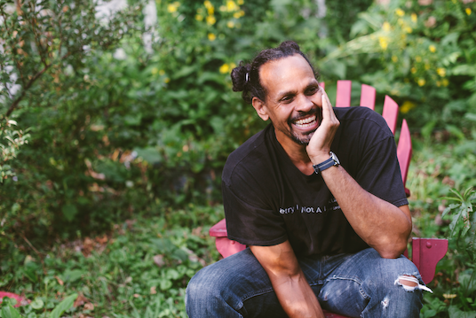 Ross Gay enjoying life