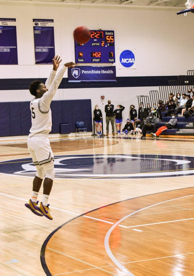 Zegary Scott III shoots a three to move the Lions past Penn College