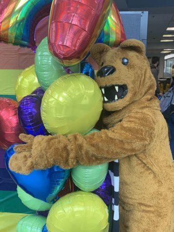 Nittany Lion shows Pride