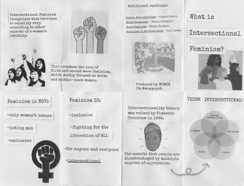 First Womxn Zine produced by club members this spring
